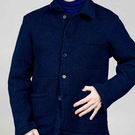 Knitted Virgin Wool Jacket 5U/5 vetra navy