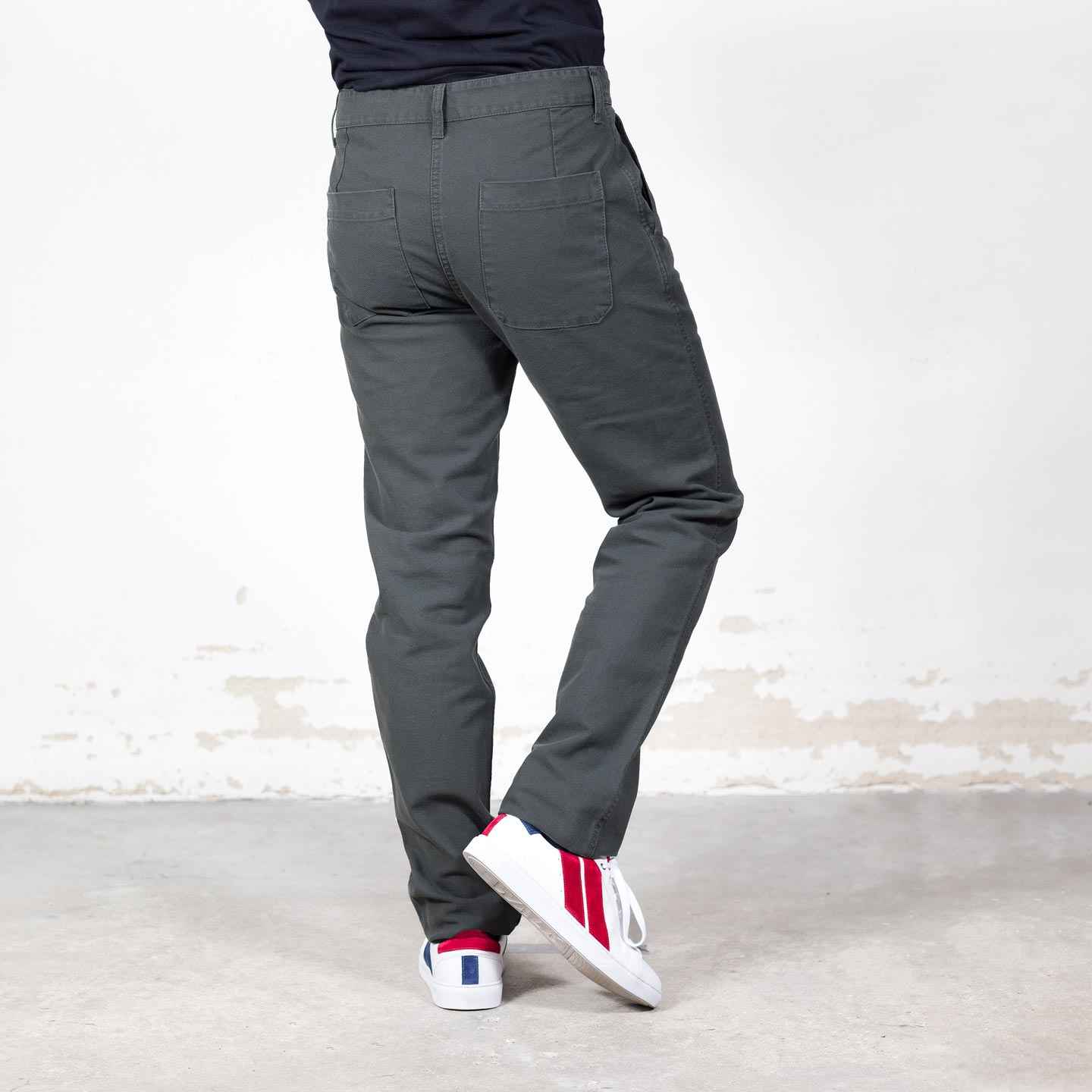 Workwear Organic Twill Hook-Trousers 1G/264 VETRA Khaki
