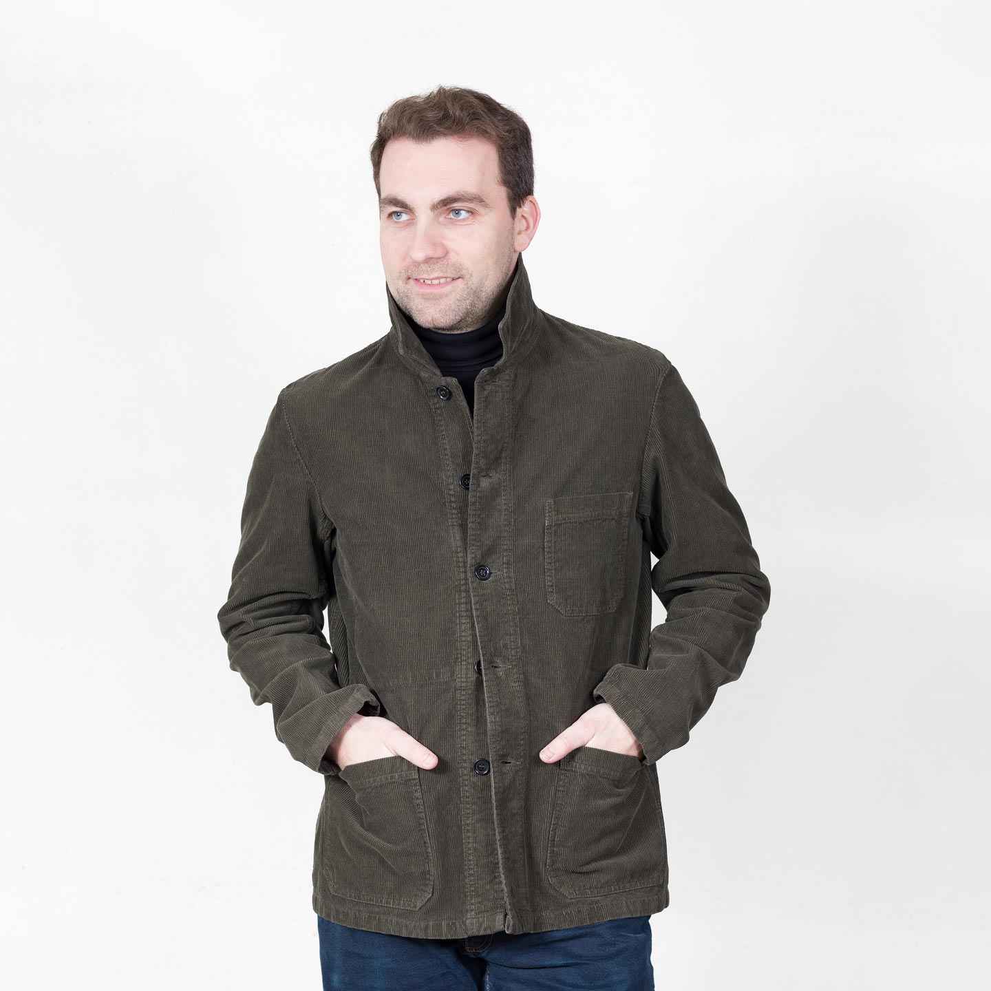 Soft Corduroy Workwear Jacket 2B/5 truffle VETRA