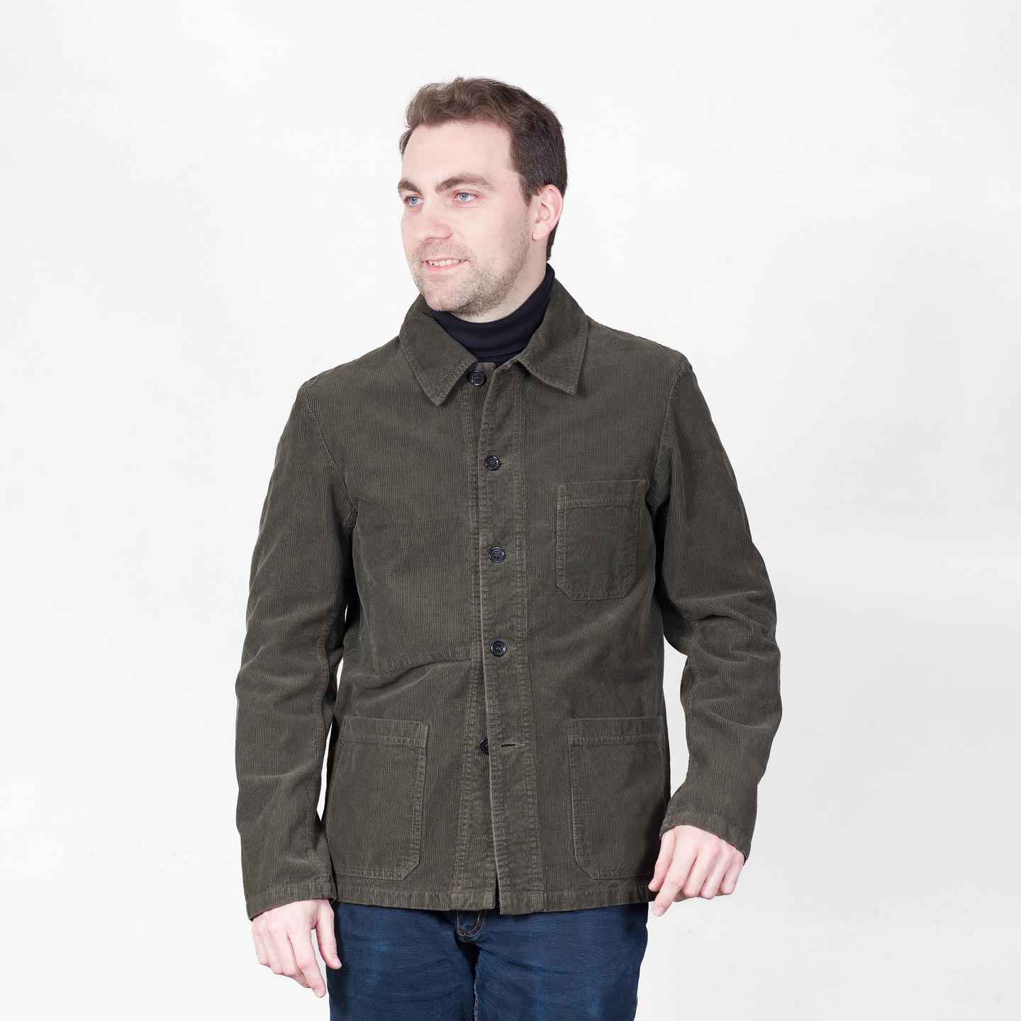 Soft Corduroy Workwear Jacket 2B/5 truffle VETRA