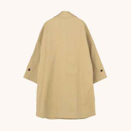 Oversized coat in high density cotton gabardine Orcival