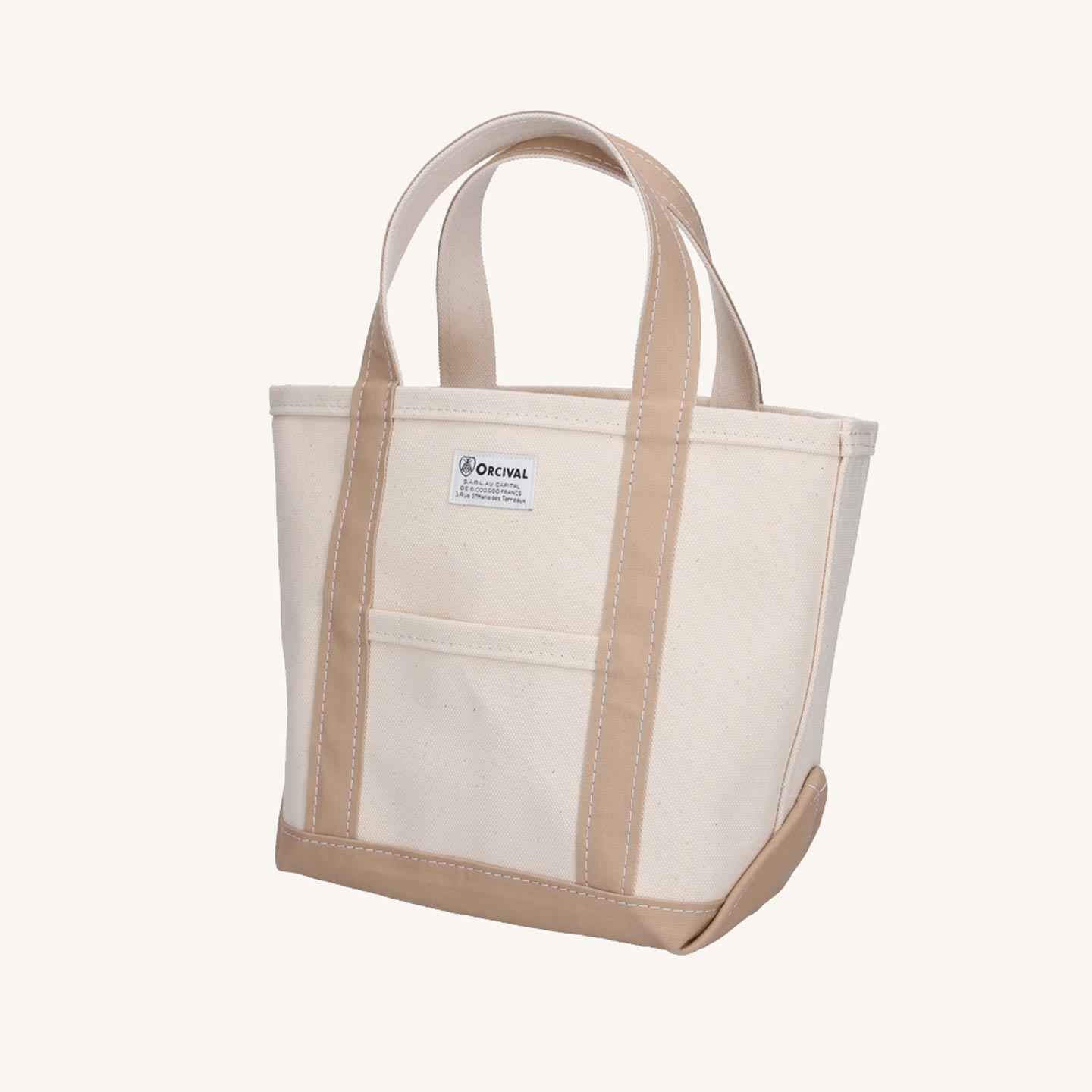 Le tote-bag Ecru / Medium Beige, format moyen de Orcival