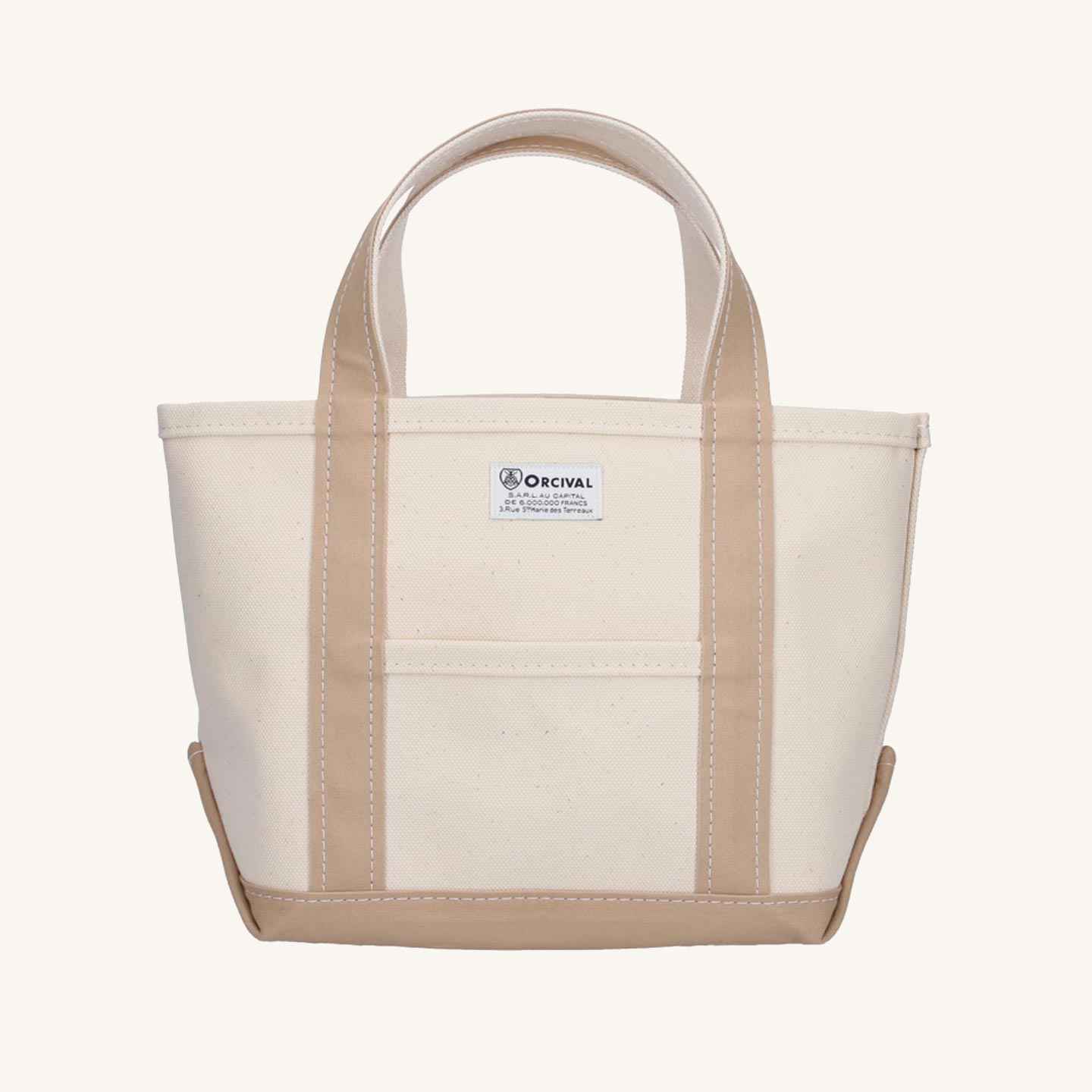 The Ecru / Medium Beige tote bag, in a medium size, by Orcival