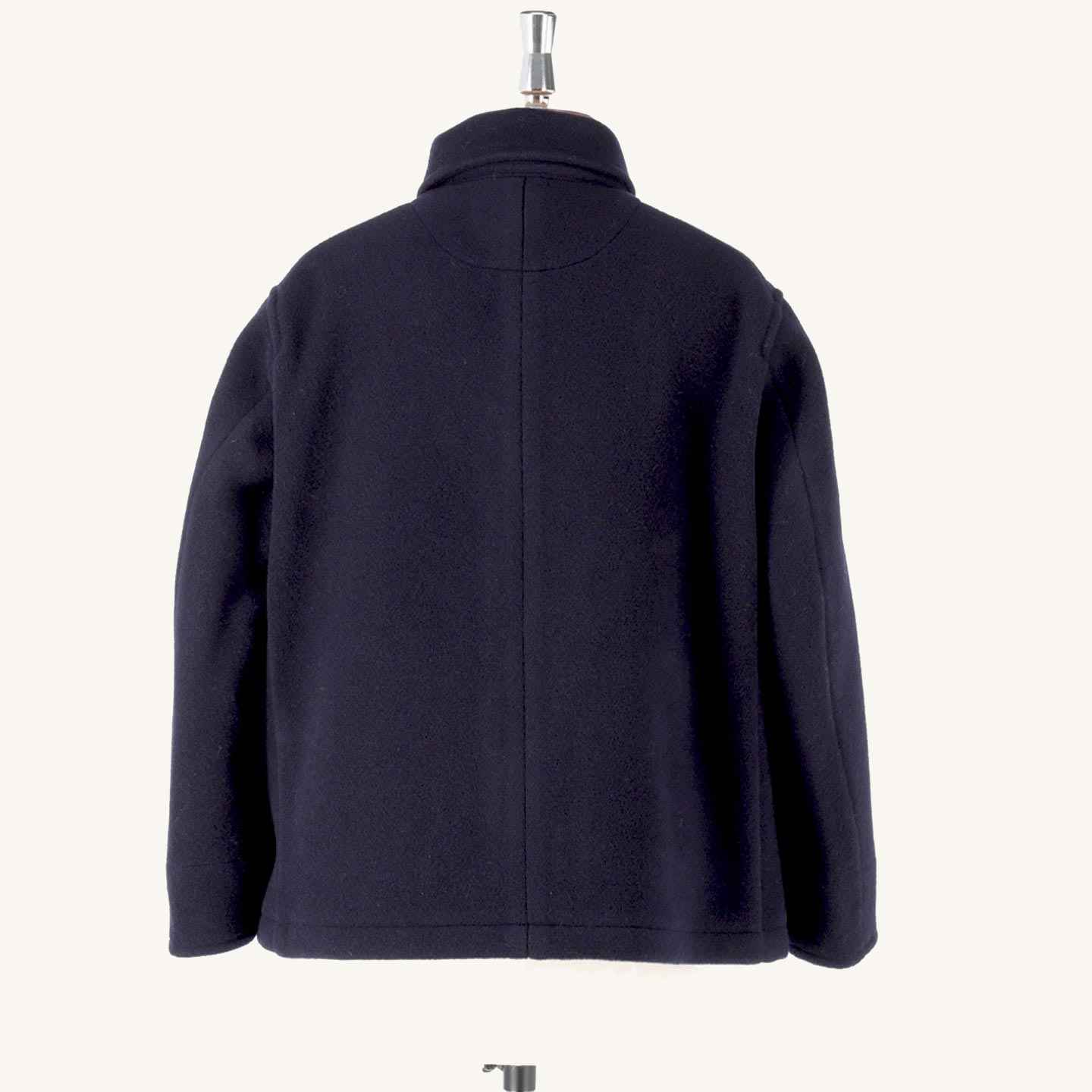 Wool Round Collar Coat Danton DT-A0032 WOP Navy