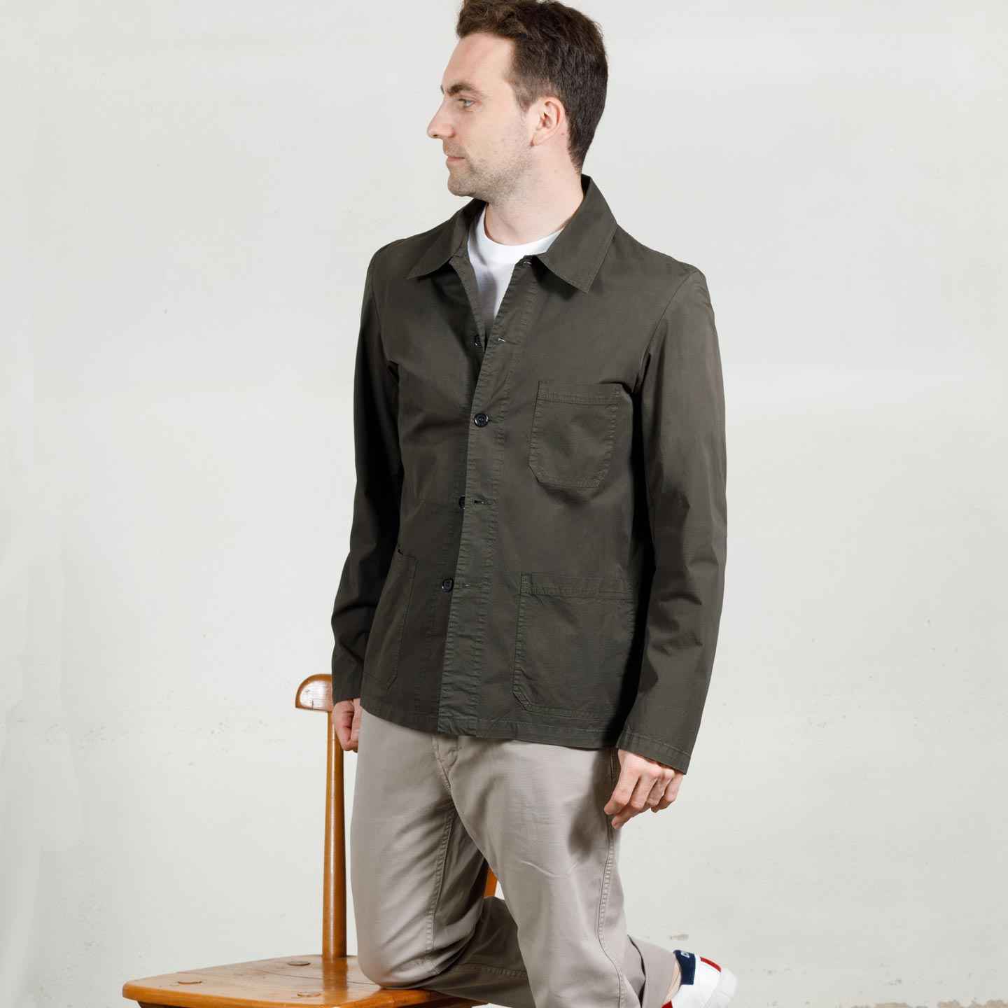 Veste de travail en toile légère 4N/5 VETRA Khaki