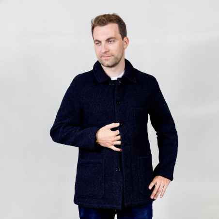 Veste en drap double-face laine 5F/4 Navy