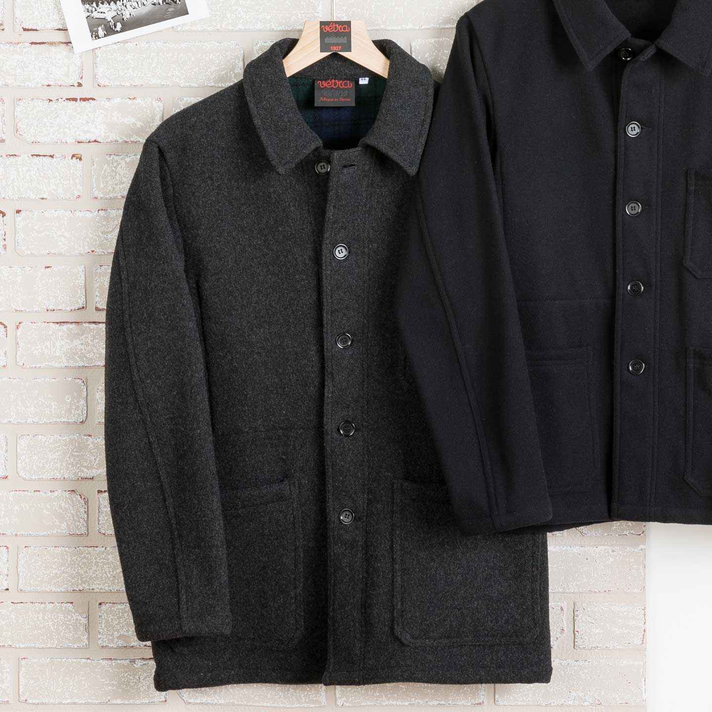 Double-face Melton jacket wool 5F/4