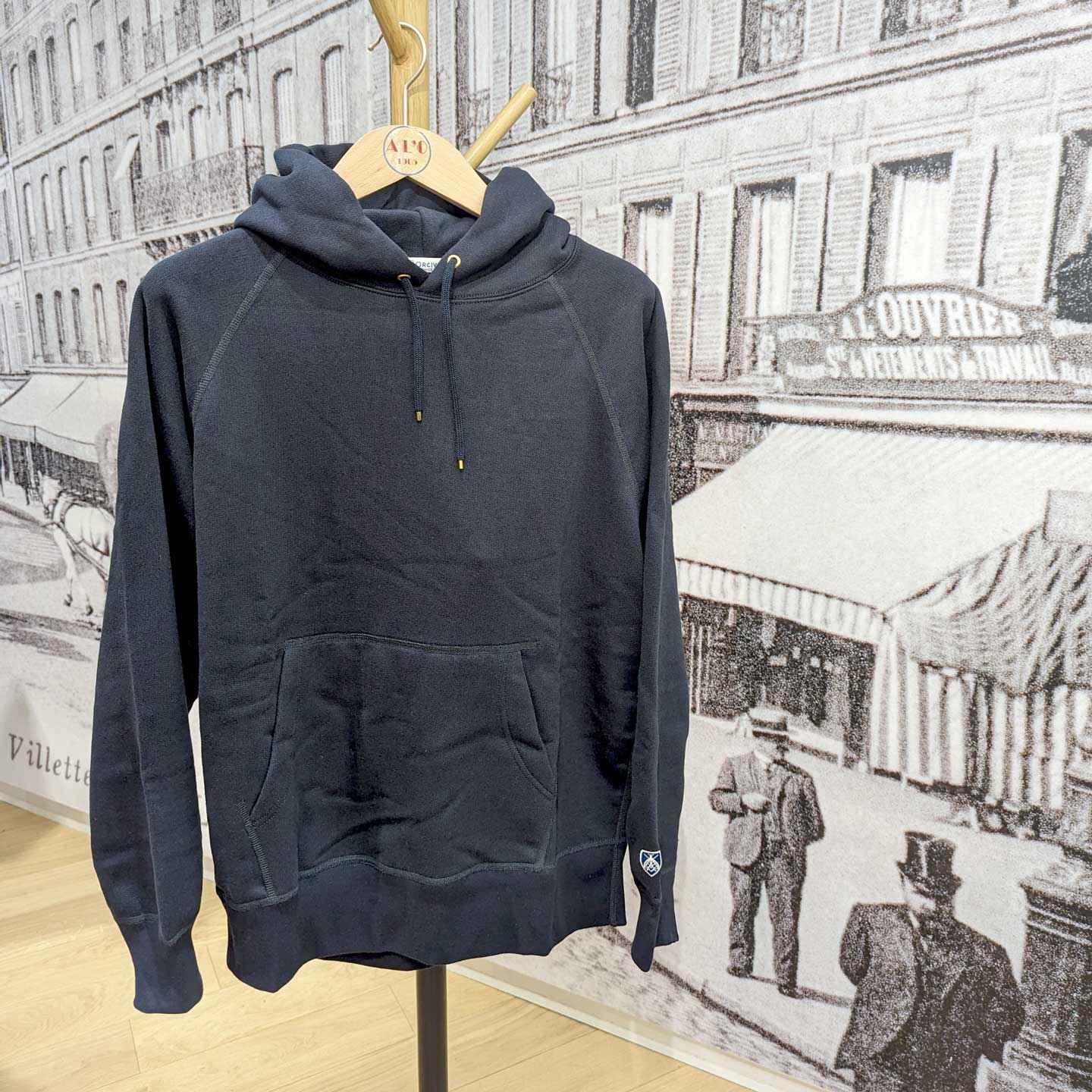 Classic Hoodie Navy 100% cotton, unisex ORCIVAL #OR-C0155