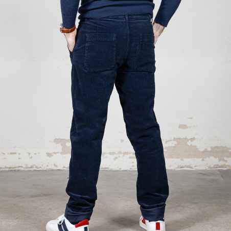 Pantalon en velours fin 1B/264 VETRA Navy