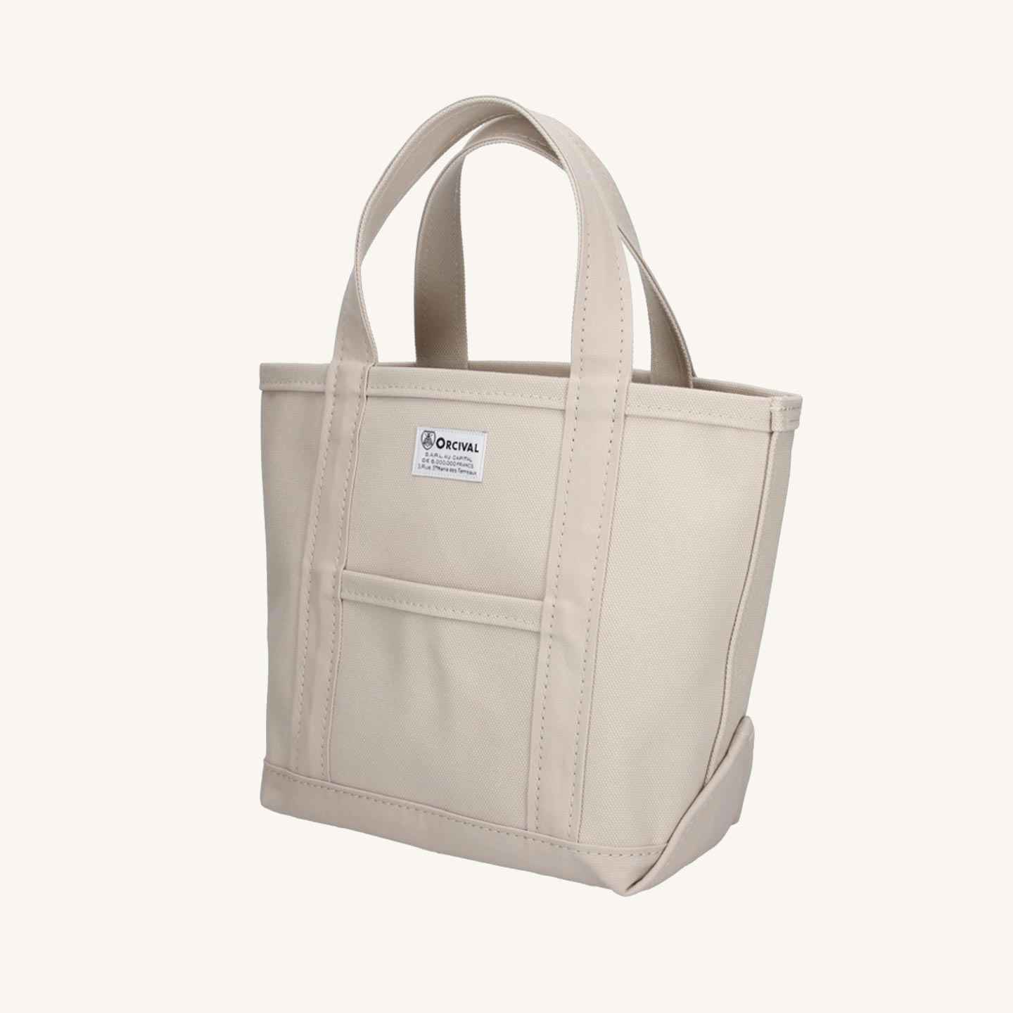 Le tote-bag Sand Beige, format moyen de Orcival Le tote-bag Sand Beige, format moyen de Orcival