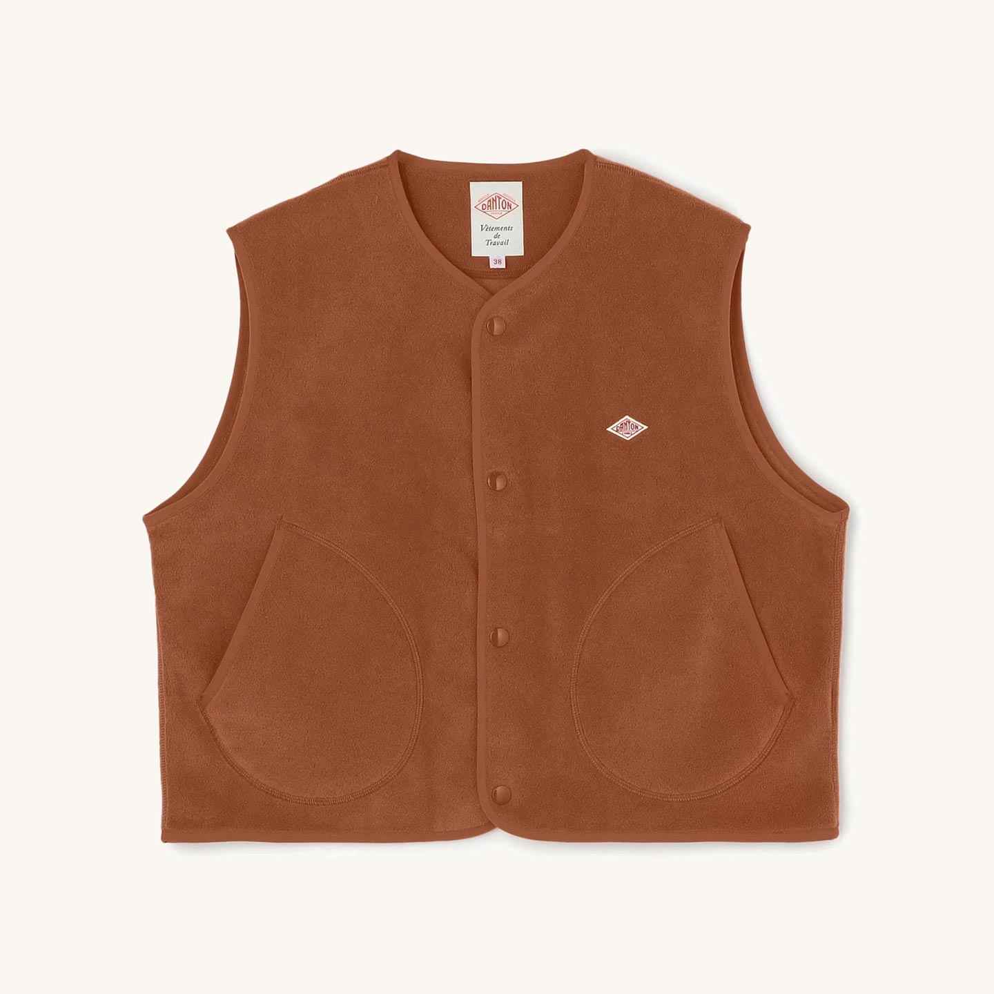 Fleece Vest Danton copper