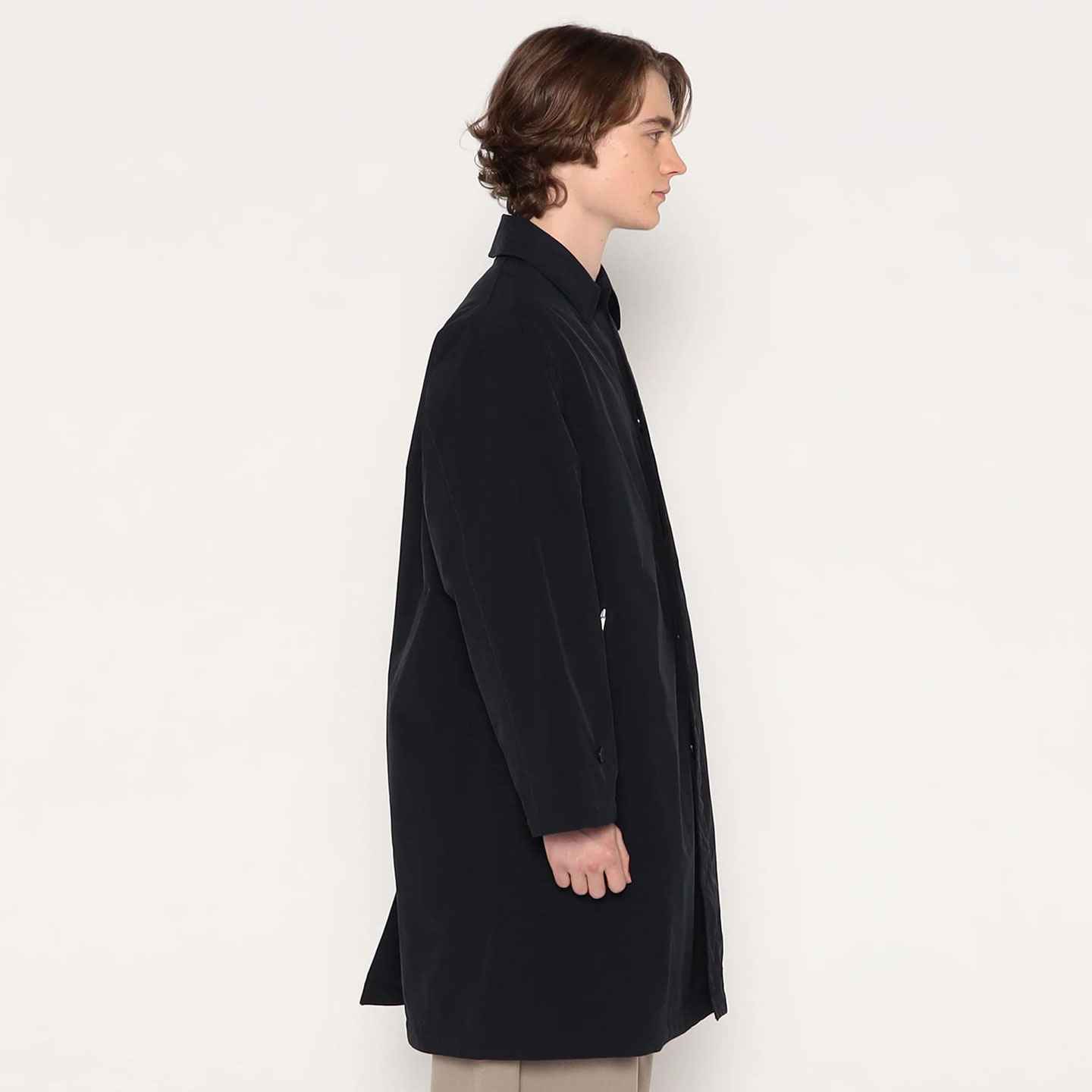 Danton Balmacaan Coat Navy #DT-A0702 PNT