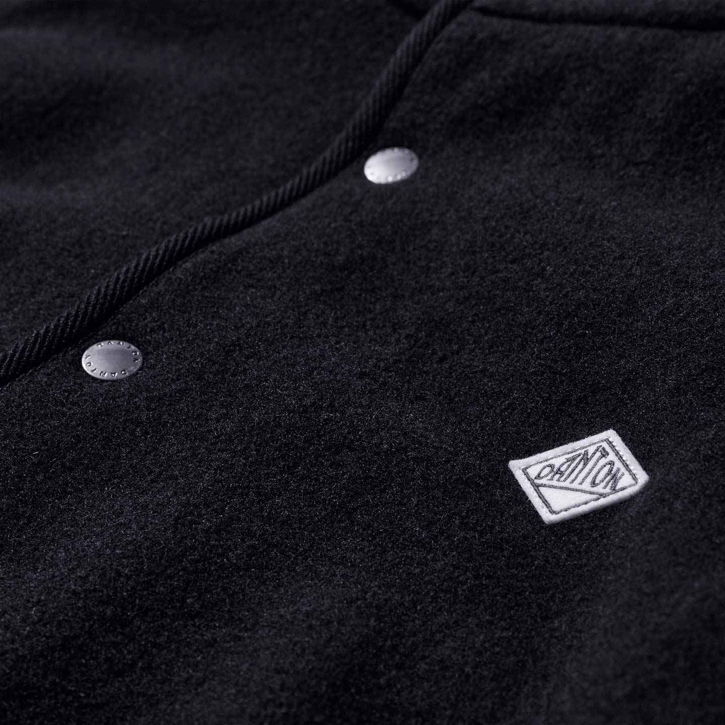 Stand collar jacket in wool DANTON navy #DT-A0715 WLP