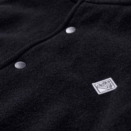 Stand collar jacket in wool DANTON navy #DT-A0715 WLP