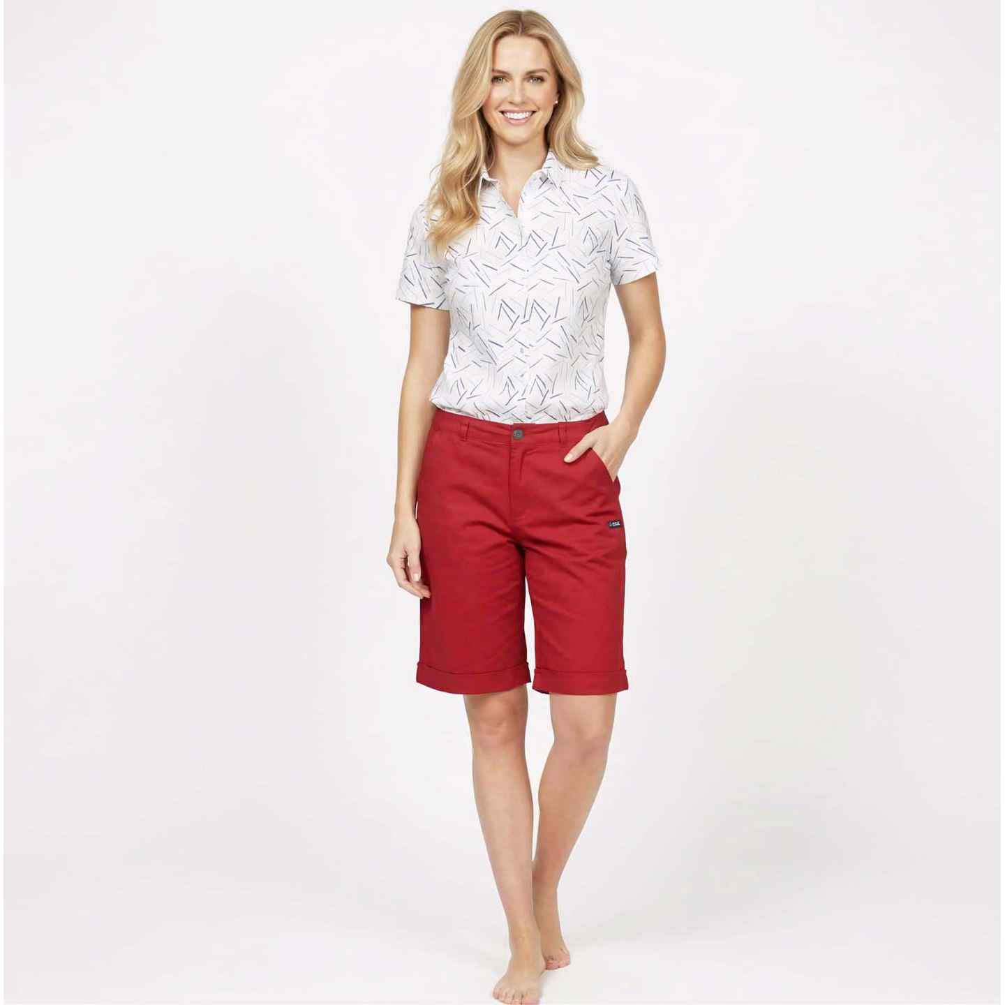 Barbara, Women Bermuda shorts with lapels Le Glazik - A L'O - 1905