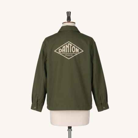 Veste en Popeline Logo dos Danton olive