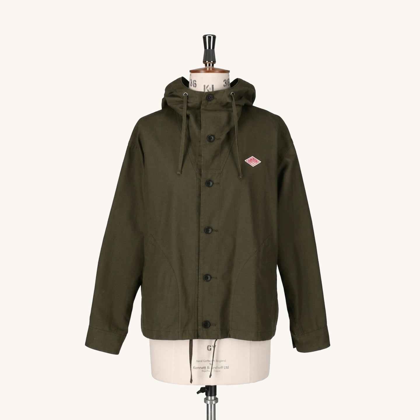 Veste en coton lin Danton olive