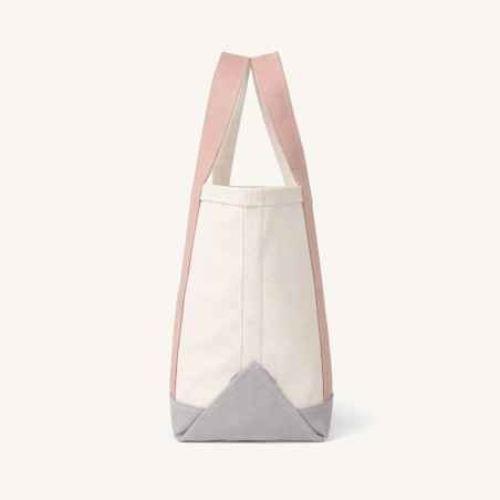 Le sac Ecru / Smocky Pink / Grey tote-bag Orcival