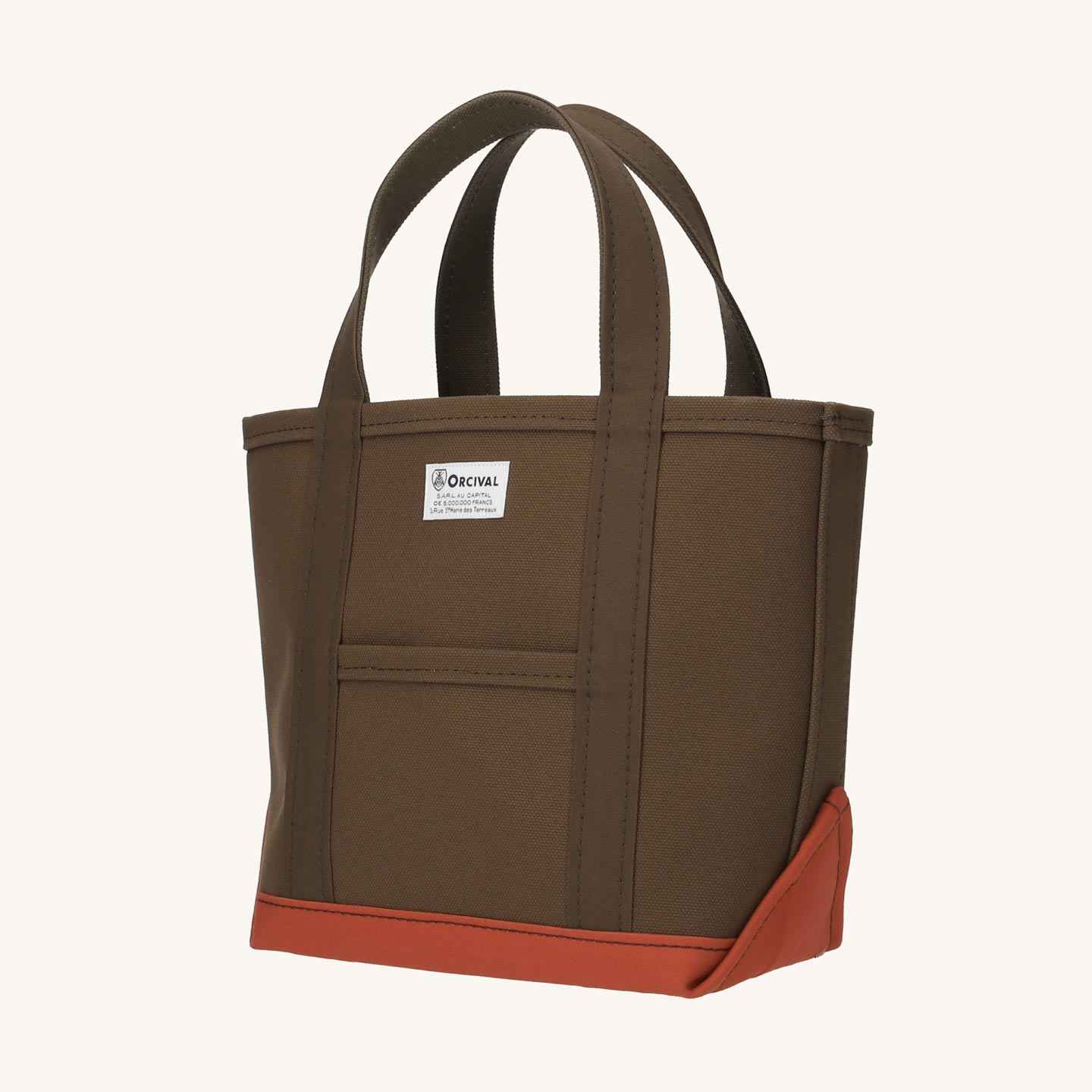 Chocolate / Brick Tote Bag medium