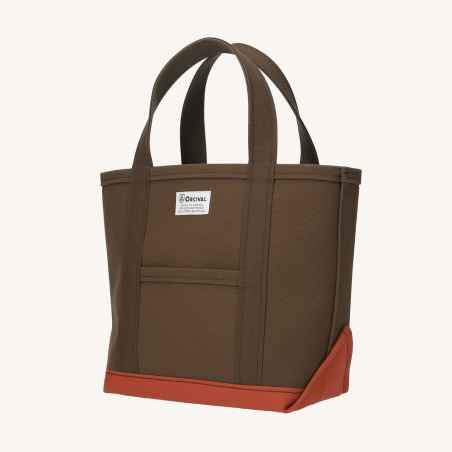 Chocolate / Brick Tote Bag medium