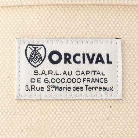 Ecru / Oxford blue Tote Bag medium
