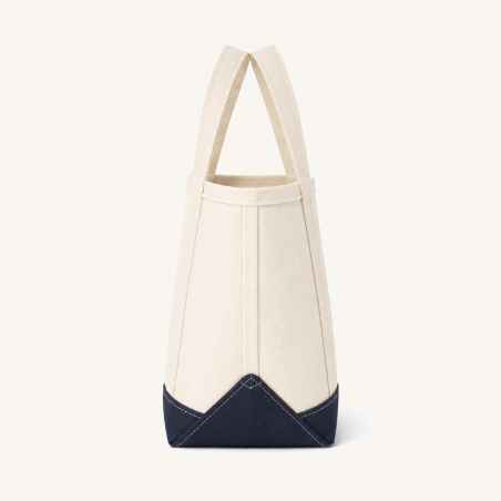 Ecru / Oxford blue Tote Bag medium