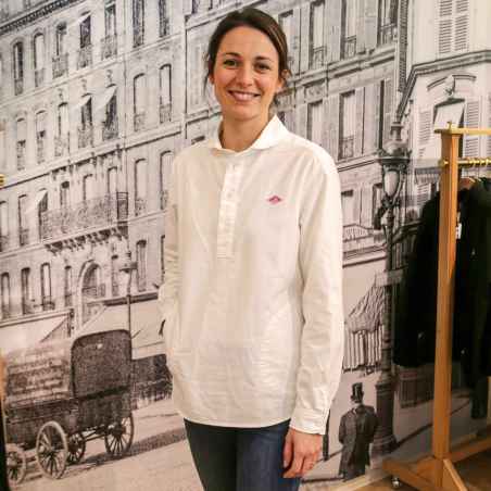Chemise Oxford à col rond DANTON #DT-B0281 SOX