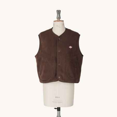 Gilet polaire sans manche Danton #DT-A0521 CHOCOLATE