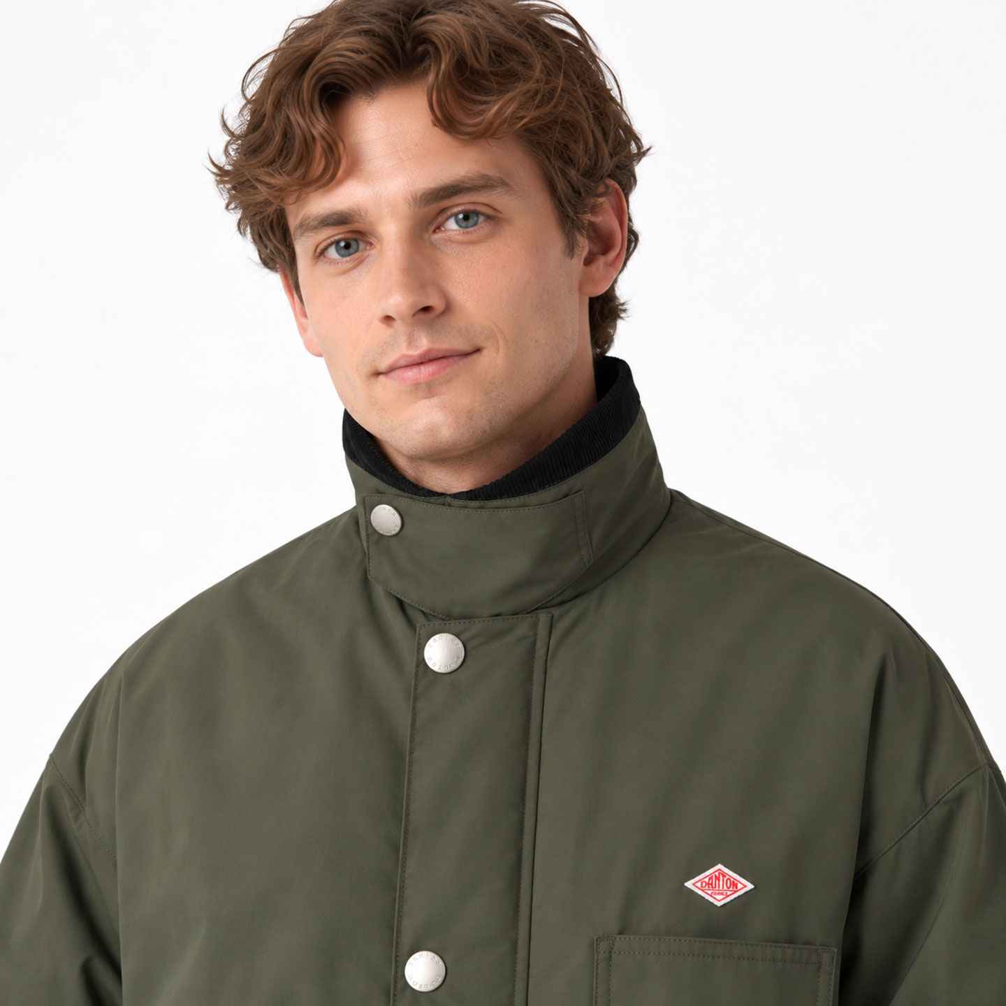 Padded Work Jacket with Corduroy Collar, unisex, DANTON  #DT-A0808 STV  #DT-A0809 STV OLIVE