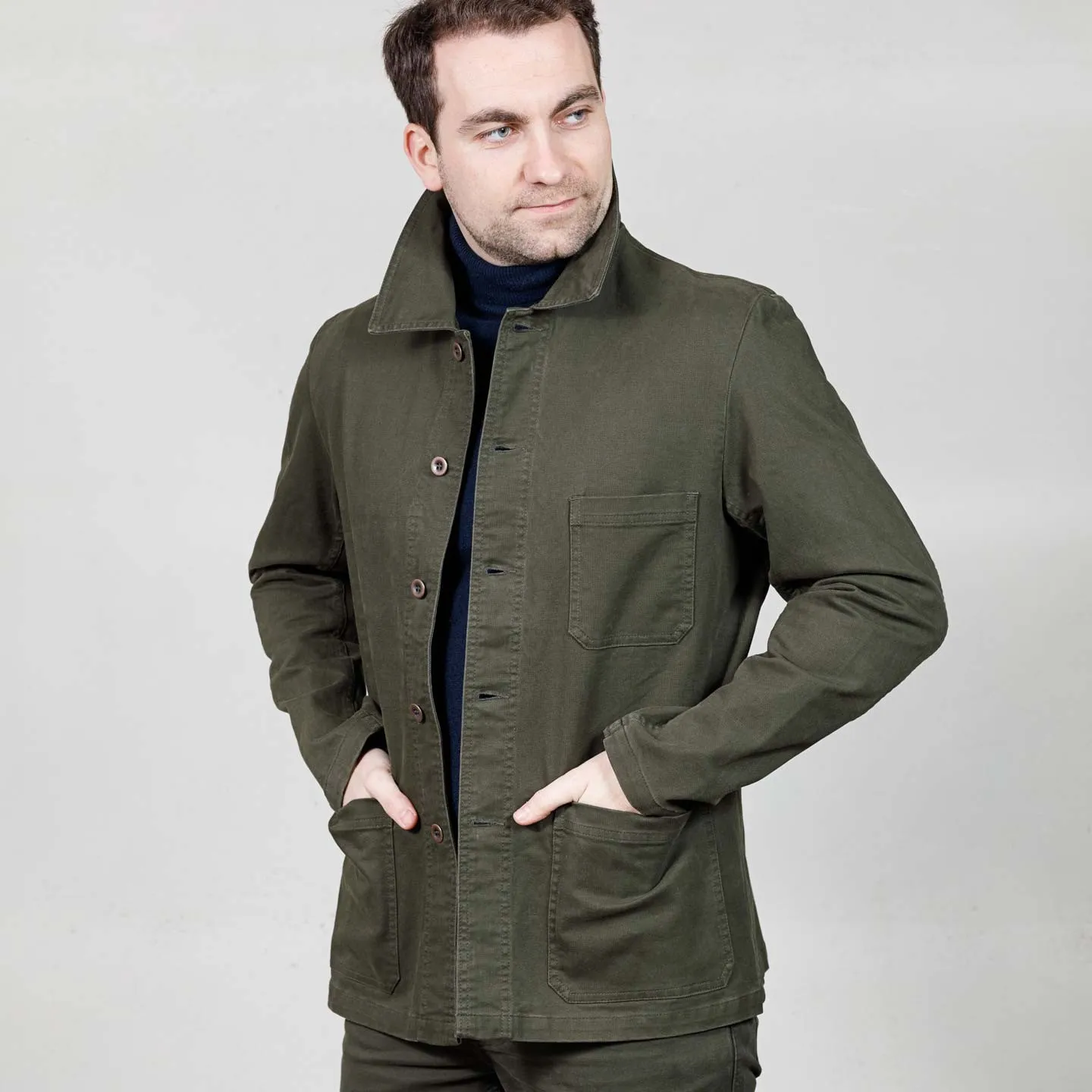 Veste workwear à tissu sergé brossé 2A/5C Vétra