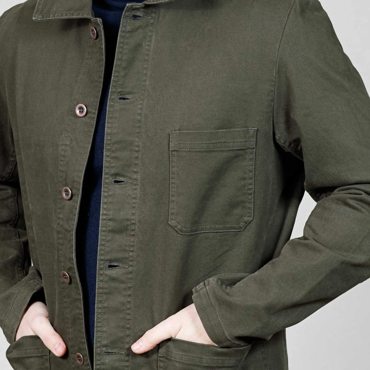 Veste workwear à tissu sergé brossé 2A/5C Vétra